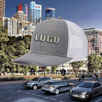 Gorra Trucker Personalizada de Malla con 6 Paneles, Bordado 3D, Cierre de Velcro, Unisex, para Verano