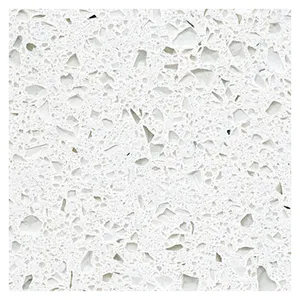 Surface white sparkle crystal quartz granite kitchen tops countertops stone
