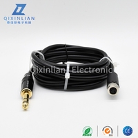Câble adaptateur M8 4 broches vers prise audio 3,5 mm, longueur 1 m