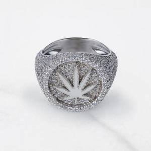 Anillo de Diamantes Moissanite de Plata de Ley 925 de Lujo, Estilo Hip Hop, Joyería de Moda Personalizada VVS para un Estilo Contemporáneo Unisex - Product Image 2
