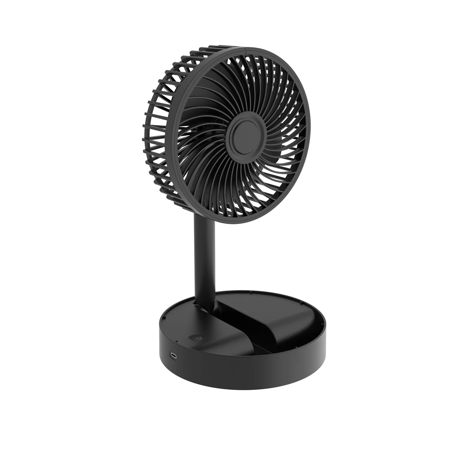 DOE CEC 5v Li-on Battery Plastic Rechargeable Wireless Air Cooling Folding Fan Desktop DC Table Fan Portable Electric Stand Fan