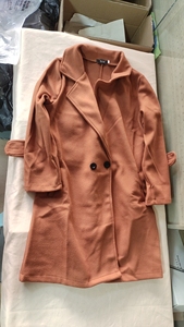 Abrigo de <span class=keywords><strong>mujer</strong></span> de talla grande M-4XL, estilo gabardina hasta la rodilla, grueso, adelgazante y elegante para otoño e invierno - Product Image 6