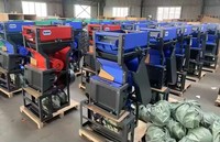 Moteur diesel 22HP Super Puissance, Polisseuse de riz multifonction 5 en 1, Broyeur de coques de riz, Machines à décortiquer le riz