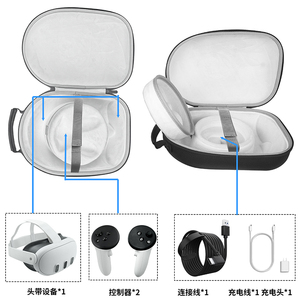 Estuche de transporte de viaje para gafas Meta Quest3 VR para <span class=keywords><strong>Oculus</strong></span> <span class=keywords><strong>Quest</strong></span> 3, bolsa protectora, caja de almacenamiento de EVA dura, accesorios VR - Product Image 6