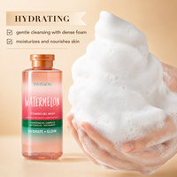 Gel Douche Moussant Hydratant Pastèque 530ml avec Niacinamide, Aloe Vera, Beurre d'Avocat – Tous Types de Peau (MSDS)