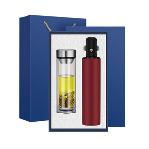 High Quality Temperature Display Glass Bottle Exquisite <strong>Umbrella</strong> <strong>Gift</strong> <strong>Set</strong> Business Corporate - Product Image 2