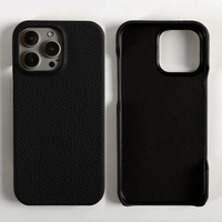 Étui de luxe en cuir véritable pour iPhone 17 16 15 Plus Pro Max – Coque de téléphone portable fine