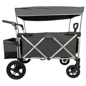 Carro de playa plegable para exteriores de 4 ruedas, carro plegable para niños con dosel - Product Image 1