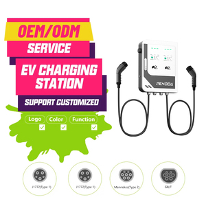 Usine de gros <span class=keywords><strong>Wallbox</strong></span> Ocpp Wifi Ac Ev chargeur rapide 22kw 44kw Type1 2 double pistolet Ev station de charge IP55 pour un usage commercial - Product Image 5