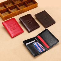 Pack de passeport de voyage RFID en cuir véritable avec logo personnalisé Porte-cartes de haute qualité Portefeuille Ticket ID Ensemble de couvertures de passeport personnalisées