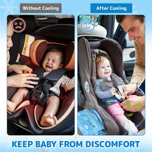 Almohadilla Refrigerante para Asiento de Coche de Verano para Niños Pequeños con Paquete de Hielo Extraíble, Tapete Refrigerante para Asientos de Coche y Carriolas para Niños - Product Image 5
