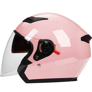 Mayorista Personalizado All-Season Ciclismo Media Cara Cascos Hombres Mujeres Scooter Eléctrico Motocicleta Equipo de Seguridad ABS PC Visor - Product Image 5