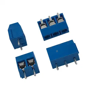PCB blu piccolo terminale a vite blocco XK301-5.0MM passo 2way 3way può essere impiombato Euro style 300V 16A