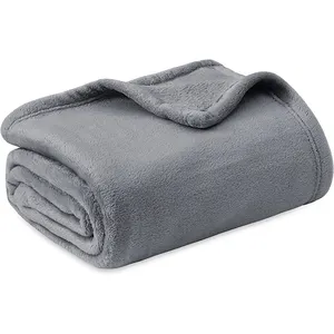 Manufacture Hot Sale Double Layer Super Soft Stock Flannel Fleece Throw Blanket Quickly Delivery Fast Coral Polar Bed Blankets