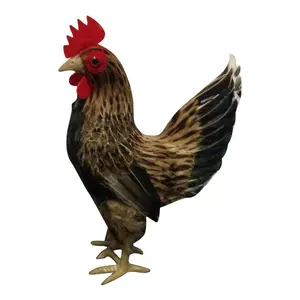 装饰品模型鸡家禽动物工艺品道具羽毛超市定制仿真动物公鸡