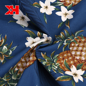 Chất Lượng Cao Tùy Chỉnh Hải Quân Dệt Cho Váy Bông In Vải Cuộn Trong Số Lượng Lớn Trái Cây Nhiệt Đới - Product Image 4