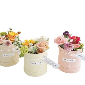 Vuoto rotondo conosce scatole di imballaggio per composizioni floreali con portabicchieri logo personalizzato Bouquet di fiori di imballaggio e scatole - Product Image 1