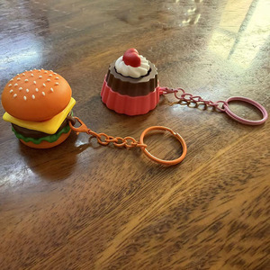 Cute Dumpling Keychain Fidget Toy Soft Silicone Squeeze <b>Stress</b> Toy Key <b>Ring</b> for Bags and Daily Carry - Product Image 2