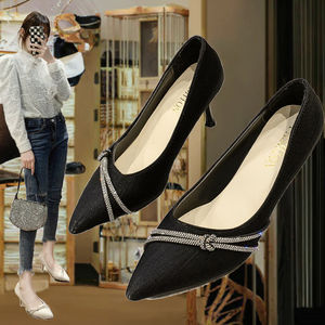 Zapatos de Mujer Franceses Primavera-Verano 2026, Diseño Formal Elegante de Alta Gama con Punta en Pico, Tacón Delgado, Duraderos y Resistentes - Product Image 2