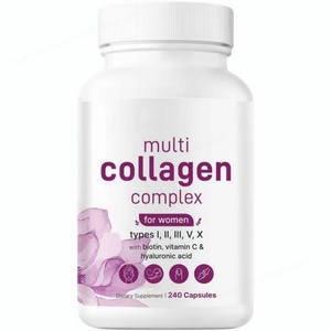 Complejo Multicolágeno Tipo I, II, III, V, X, Ácido Hialurónico, Biotina, Vitaminas, Multivitaminas, Péptidos Multicolágenos, Suplemento de Colágeno - Product Image 1