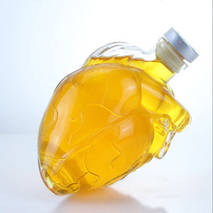 Botella de Vidrio Única con Forma de <span class=keywords><strong>Corazón</strong></span> Anatómico de 500 ml, Decantador Decorativo de Licores con Forma de Órgano Humano para Whisky, Vino y Brandy - Product Image 3