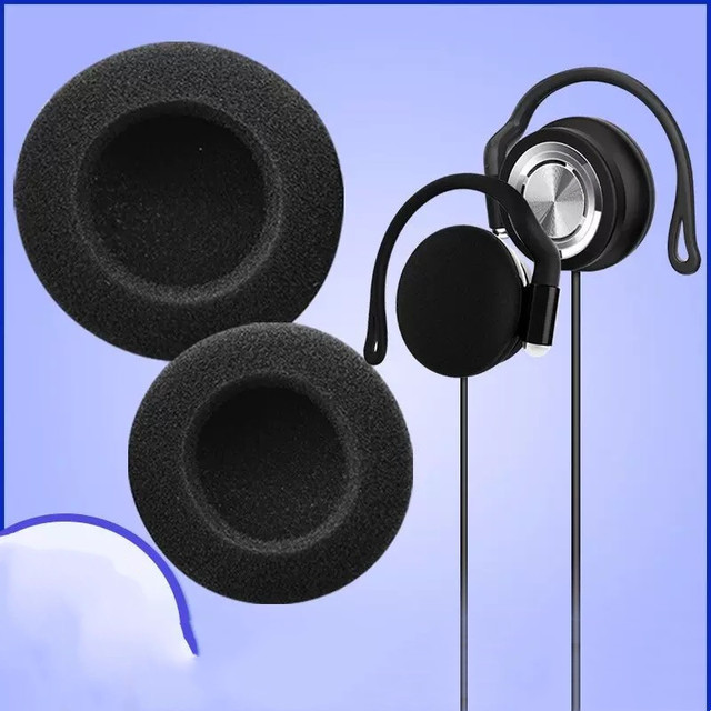 PU Material Replacement Earpad for Headphones Earplugs and Headset Cap Comfortable Sponge Foam Pad
