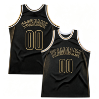 Uniformes de basket-ball personnalisés, broderie du logo, tissu respirant à séchage rapide, polyester, équipe de lycée, vente en gros en usine