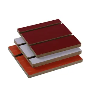 Wit, Zwart, Rood, Geel Of Houtnerf Melamine Kleuren Slatwall Panel