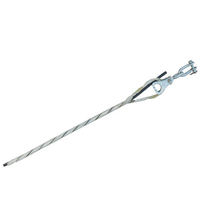 Juego de tensión preformado para abrazadera de tensión helicoidal de extremo muerto de conductor, accesorios de sujeción para conductor de aluminio trenzado