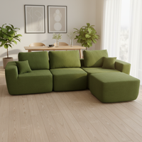 Sofá Seccional Moderno de Alta Calidad, Sofá Cama Compacto con Esponja para Sala de Estar, Apartamento, Centro Comercial, Villa, Hospital, Escuela
