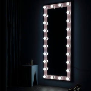 Maquillage incassable grand Rectangle corps complet Led miroirs hollywoodiens éclairés avec ampoules pour chambre - Product Image 1