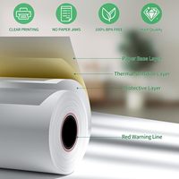 不含 BPA 热敏收银纸卷 POS/ATM 57x40mm 单层白色 100% 木浆 通过认证