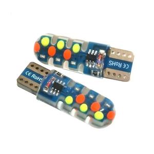 Ampoule de plaque d'immatriculation LED T10 RGB COB SMD, nouvelle lampe de lecture à flash stroboscopique avec gel de silice - Product Image 5