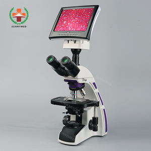 Microscopio Biologico a Condensatore SY-B129T Compatibile con <span class=keywords><strong>Obiettivi</strong></span> CCD 5MP 4x 10x 40x per l'Osservazione di Batteri - Product Image 2