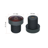 Lensa Fisheye 180 derajat 5MP 1.8mm F2.0 1/2.5 inci Mini M12 Lensa CCTV IR