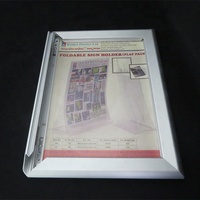 Stand Display Poster A4 Portabel dengan Bingkai Jepit Bahan Plastik Tahan Air Papan Tanda Iklan Luar Ruangan Tahan Air