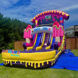 Toboggan aquatique gonflable commercial <span class=keywords><strong>de</strong></span> haute qualité pour adultes, château gonflable en PVC, toboggan aquatique pour jeux d'été - Product Image 1