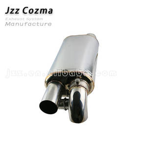 <span class=keywords><strong>Silencieux</strong></span> d'échappement de voiture de sport en acier inoxydable Valvetronic avec soupape <span class=keywords><strong>9</strong></span> "* 5.5" <span class=keywords><strong>silencieux</strong></span> universel à double sortie 76mm - Product Image 4