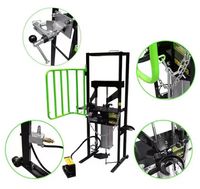 Compresseur à ressorts pneumatique 120-180 PSI avec pédale, pinces réglables et protection de sécurité pour garage et atelier