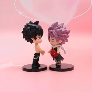 H4-11CM 6 piezas=1 set 4 figuras mini Chibi FT de <span class=keywords><strong>Natsu</strong></span>, Gray, Lucy, Erza, figuras de acción de PVC, lindas figuras coleccionables de anime, regalo - Product Image 4
