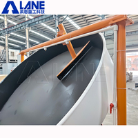 Granulateur à disques entièrement automatique haute efficacité LANE pour le traitement des déchets agricoles et de la poudre de gypse, 1-5 T/H, pour la production de granulés d'engrais