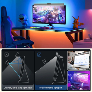 Lampada per Monitor Dimmerabile Senza Riflessi, Protezione Occhi, Barra Luminosa LED <span class=keywords><strong>Intelligente</strong></span> Alimentata USB con Telecomando Wireless - Product Image 3