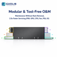 Server AI LLM Komputasi Berkinerja Tinggi FusionServer G8600 V7 8U 32 DDR5 8 GPU Accelerator yang Laris Terjual