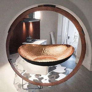 Bol à dessert classique en grès, noir, pour purée, yaourt, apéritif, gastronomie moléculaire, buffet, vaisselle de restaurant - Product Image 3