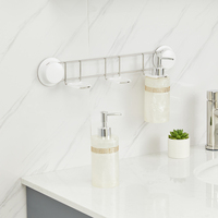 Accessoire de salle de bain de gel douche mural rack shampooing savon presse porte-bouteille