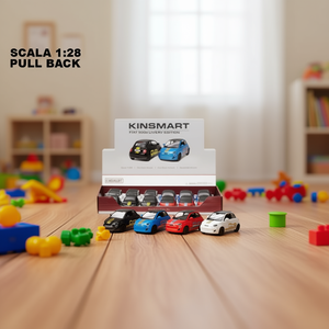 รถของเล่น Kinsmart Fiat 500e Livery Edition 1:28 ไดแคสแบบดึงถอยหลัง ได้รับการรับรองมาตรฐาน CE ผลิตในอิตาลี - Product Image 3