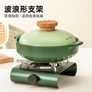Aluminum Alloy Alcohol Stove Portable Windproof Outdoor Camping Stove Solid Fuel Compact Tea Stove - Product Image 4