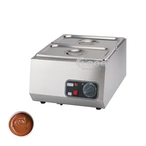 Komersial Baru Tempering Coklat Dapur Listrik 2 Pot Mini Chocolate Melting Mesin