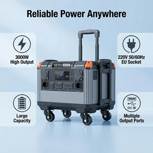 3000W 2688Wh Portable Power Station EU Outlets For Campingplatz Ohne Stromanschluss Off Grid <b>Solar</b> Charging - Product Image 4