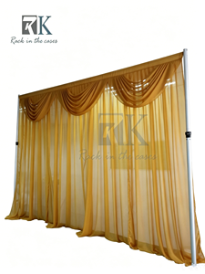 Kit de Soporte Ajustable y Resistente para Telón de Fondo de Ferias Comerciales - Product Image 1